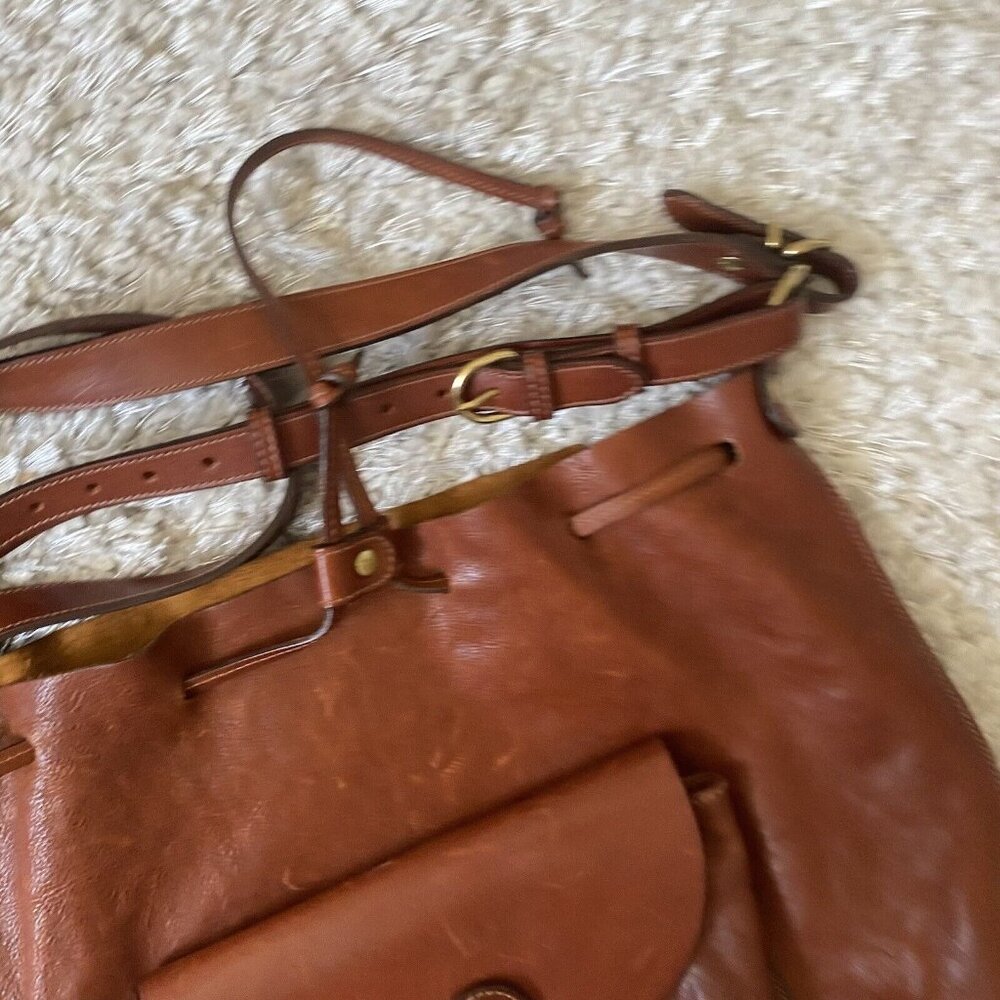 Il Bisonte shoulder bag made in Italy brown genuine leather used from Japan - Picture 16 of 16